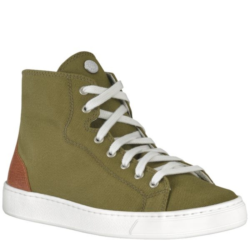 Khaki Longchamp Spring/Summer Women's Sneakers | 36049-PATC