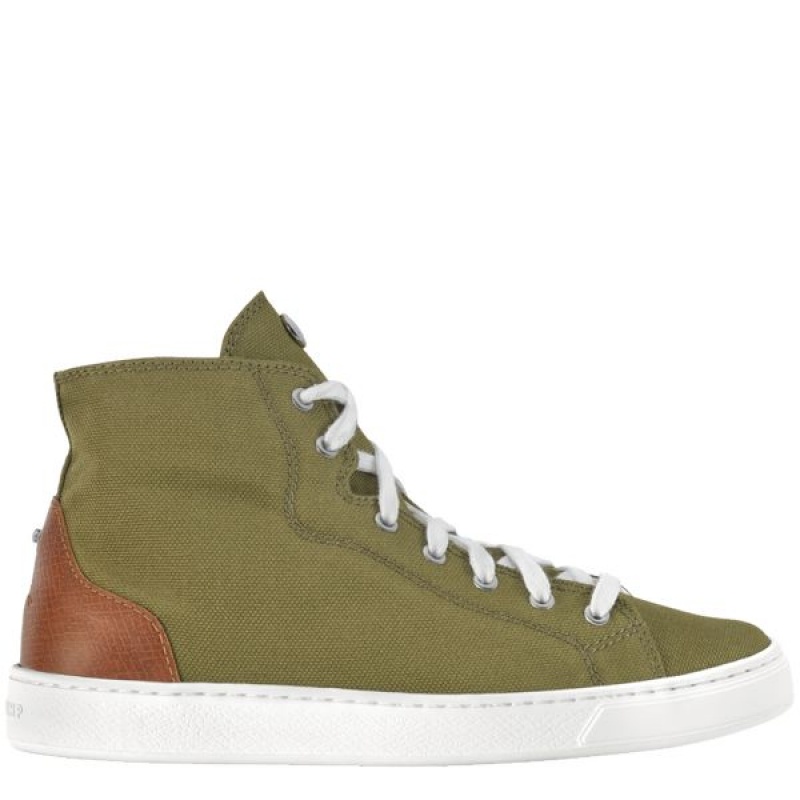 Khaki Longchamp Spring/Summer Women\'s Sneakers | 36049-PATC