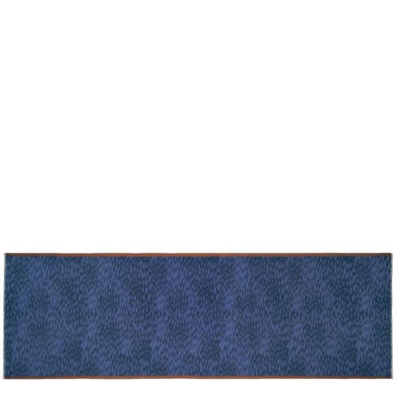 Navy Longchamp Chevaux Men's Scarf | 86039-TGNC