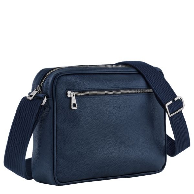 Navy Longchamp Le Foulonne M Men's Mini Bags | 06875-IQEH