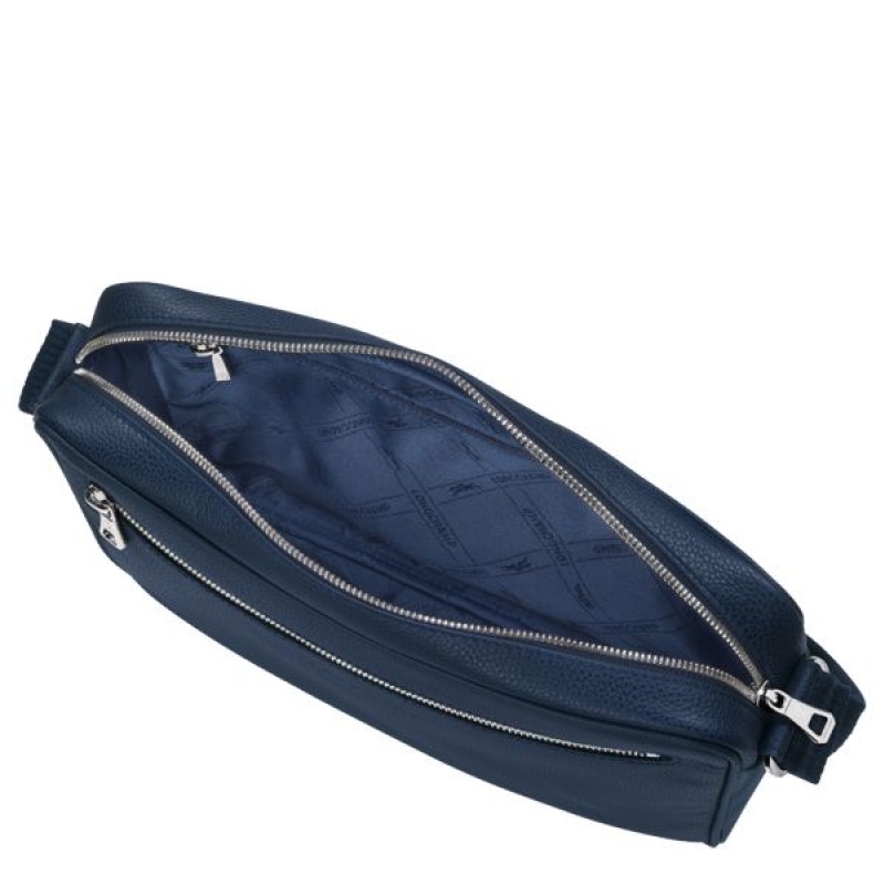 Navy Longchamp Le Foulonne M Men's Mini Bags | 06875-IQEH