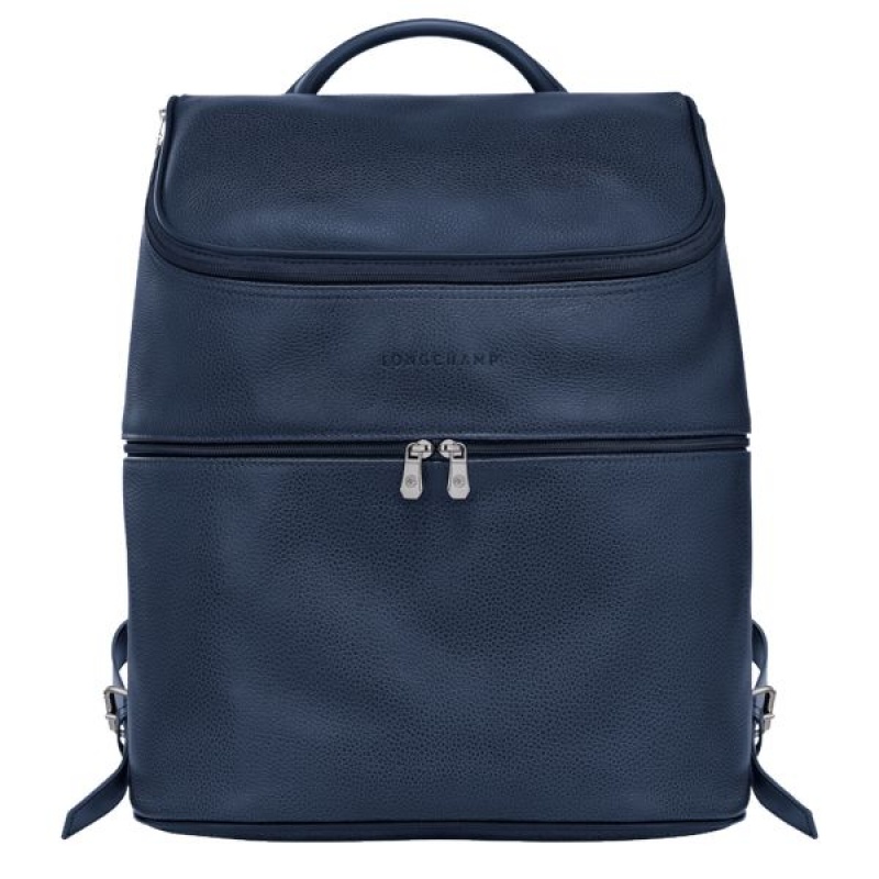 Navy Longchamp Le Foulonne Men\'s Backpacks | 46587-PDZW