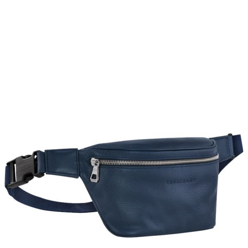 Navy Longchamp Le Foulonne Men's Belt Bags | 41209-QCZJ