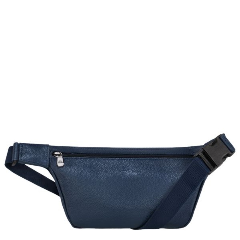 Navy Longchamp Le Foulonne Men's Belt Bags | 41209-QCZJ