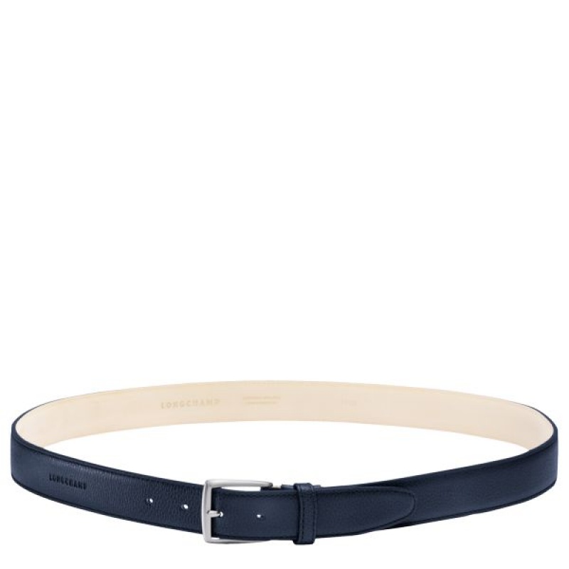 Navy Longchamp Le Foulonne Men's Belts | 04731-BEMH