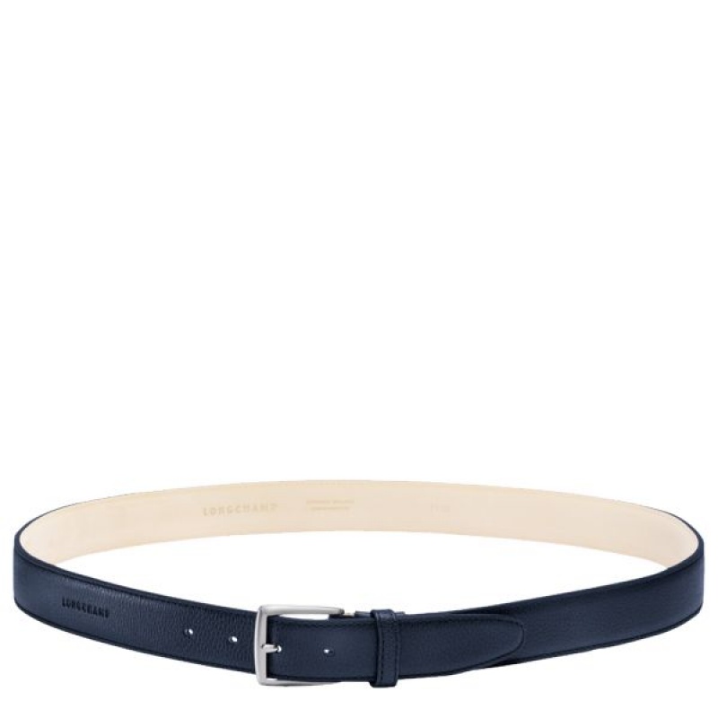 Navy Longchamp Le Foulonne Men\'s Belts | 04731-BEMH