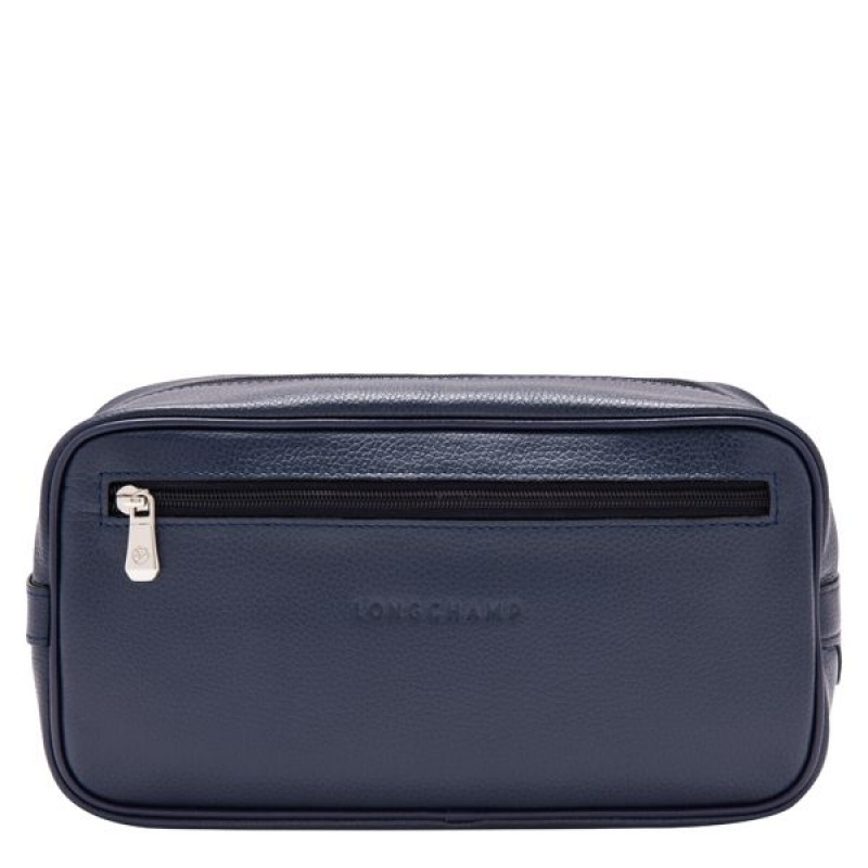 Navy Longchamp Le Foulonne Men\'s Toiletry Bags | 23507-FJKO