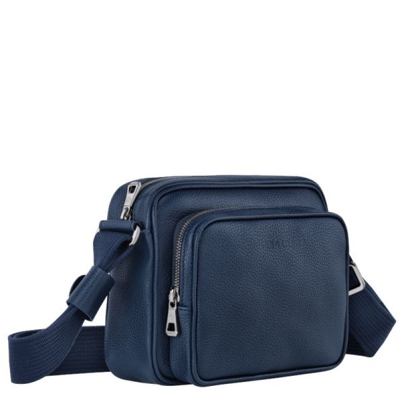 Navy Longchamp Le Foulonne S Men's Mini Bags | 91678-GKVZ