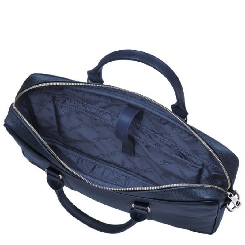 Navy Longchamp Le Foulonne XS Men's Briefcase | 16073-FTQW