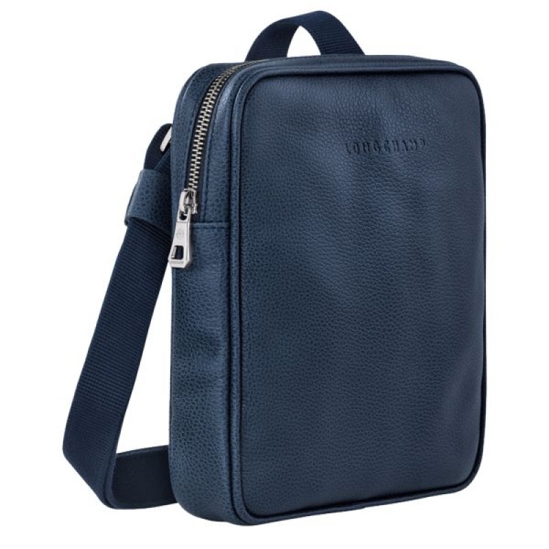 Navy Longchamp Le Foulonne XS Men's Crossbody Bags | 41095-QDBA