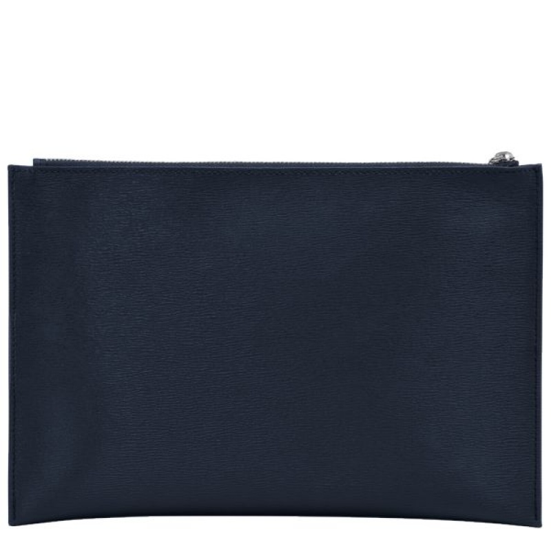 Navy Longchamp Le Pliage City Women's Pouches | 13980-NHYC