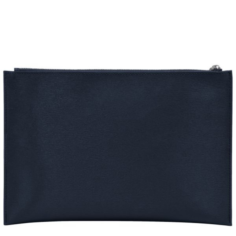 Navy Longchamp Le Pliage City Women's Pouches | 13980-NHYC