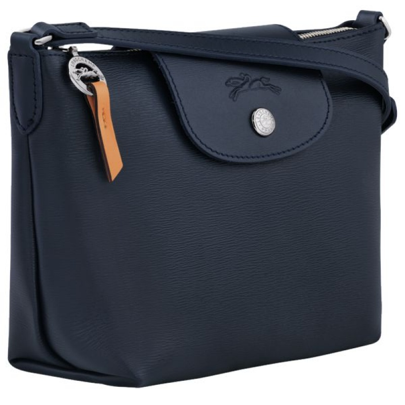 Navy Longchamp Le Pliage City XS Women's Crossbody Bags | 48910-CTVX