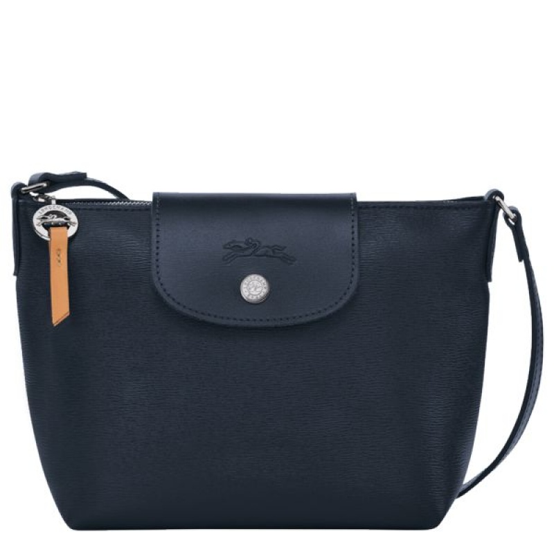 Navy Longchamp Le Pliage City XS Women\'s Crossbody Bags | 48910-CTVX