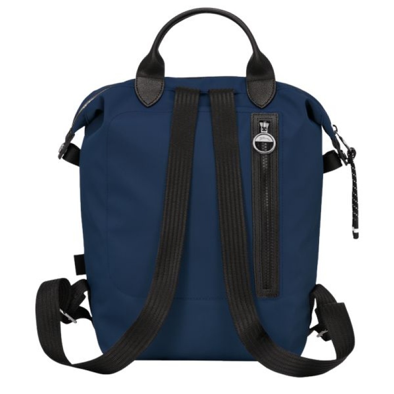 Navy Longchamp Le Pliage Energy L Men's Backpacks | 57183-FGBM