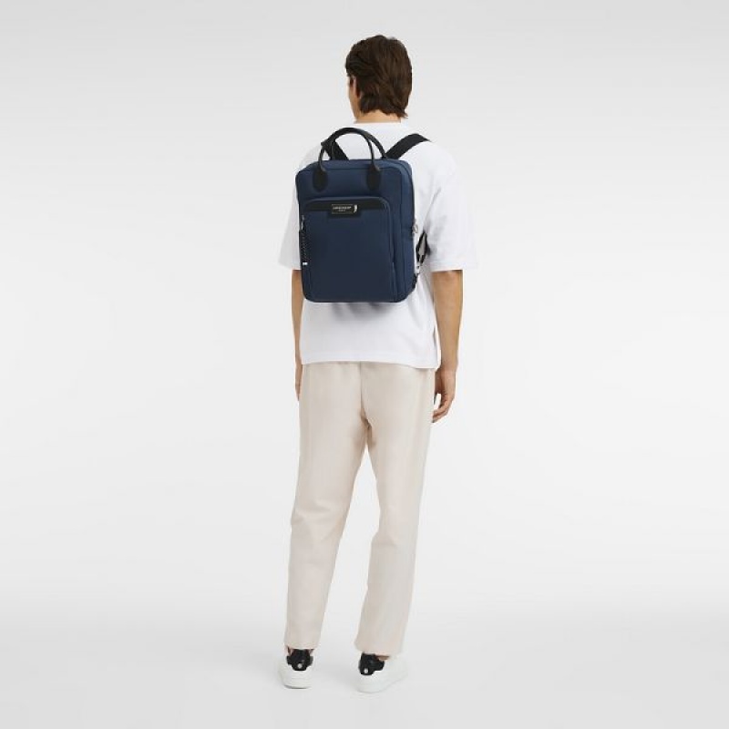 Navy Longchamp Le Pliage Energy M Men's Backpacks | 45132-RUVP