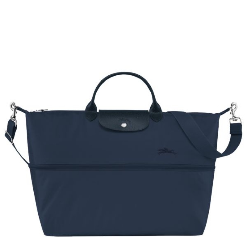 Navy Longchamp Le Pliage Expandable Men's Travel Bags | 62187-FLSG