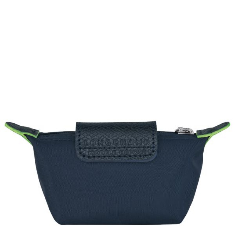 Navy Longchamp Le Pliage Men's Coin Purses | 27361-DSKG