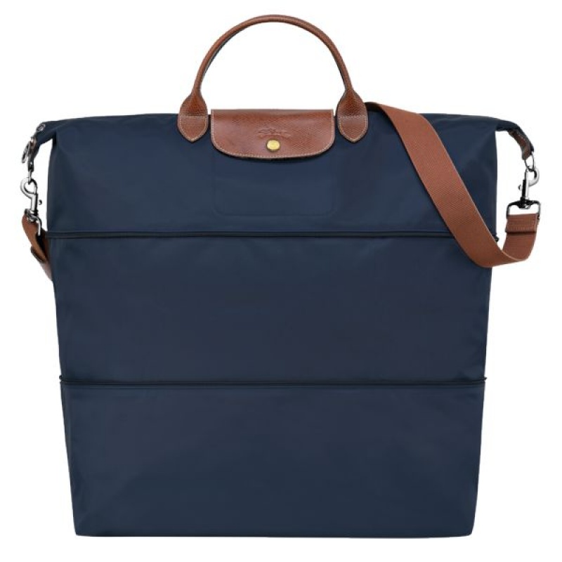 Navy Longchamp Le Pliage Original Expandable Men\'s Travel Bags | 04379-ZEGQ