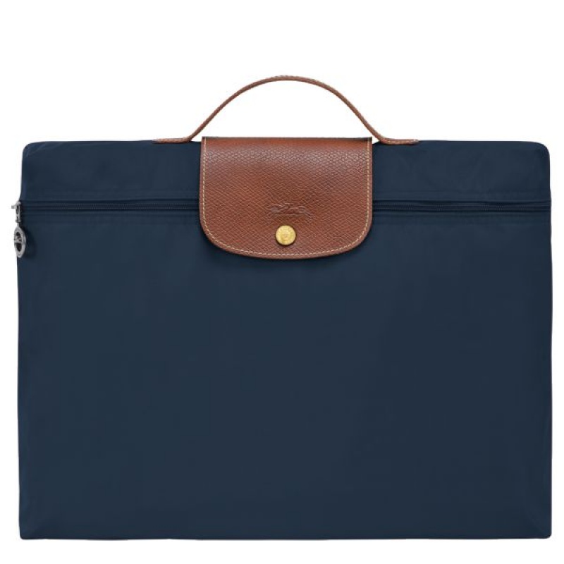 Navy Longchamp Le Pliage Original S Men\'s Briefcase | 26847-ZBEQ