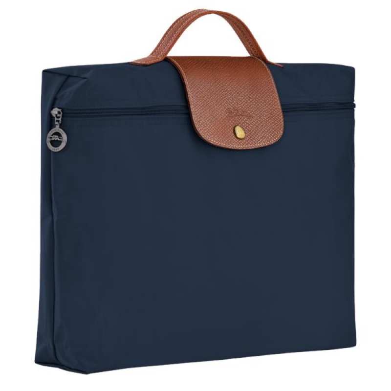 Navy Longchamp Le Pliage Original S Men's Briefcase | 28710-JKNS