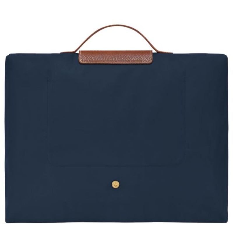 Navy Longchamp Le Pliage Original S Men's Briefcase | 28710-JKNS