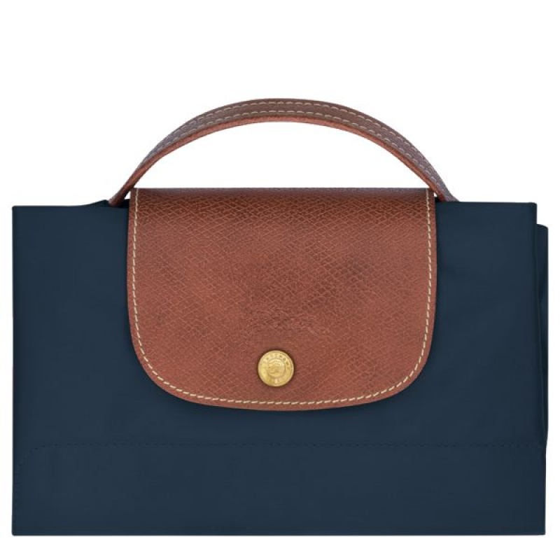 Navy Longchamp Le Pliage Original S Women's Briefcase | 68174-WEMB