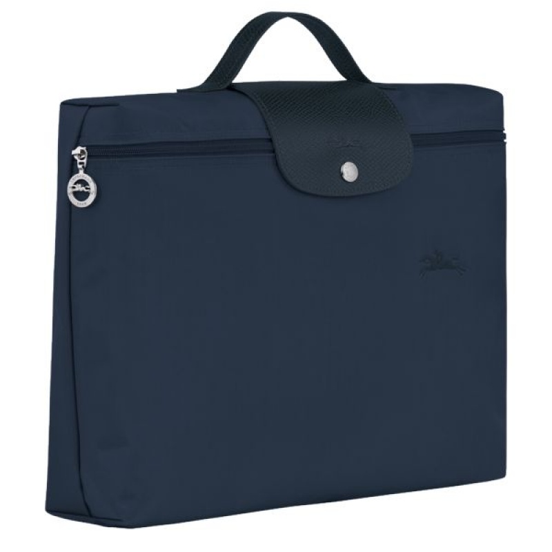 Navy Longchamp Le Pliage S Men's Briefcase | 19658-INZL