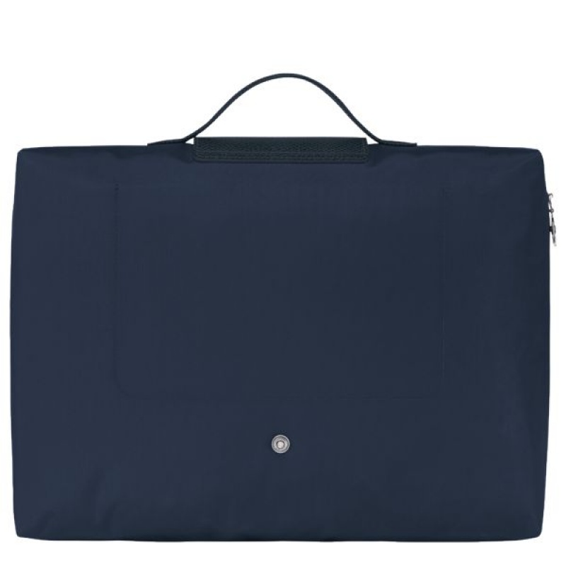 Navy Longchamp Le Pliage S Men's Briefcase | 19658-INZL