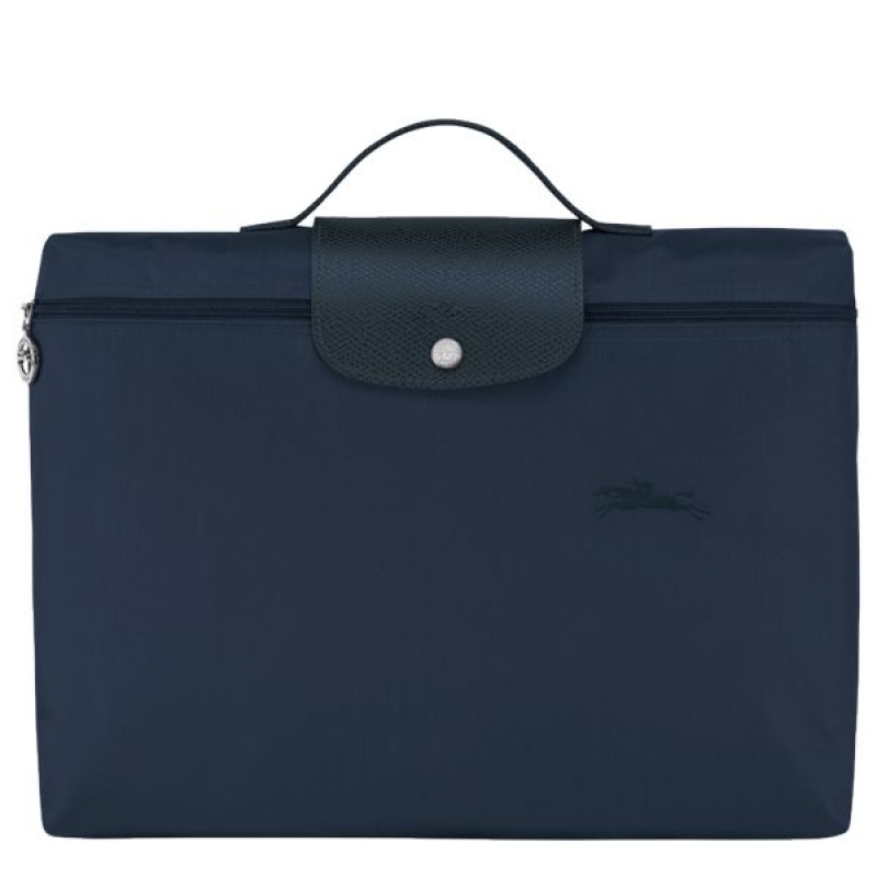 Navy Longchamp Le Pliage S Men\'s Briefcase | 19658-INZL