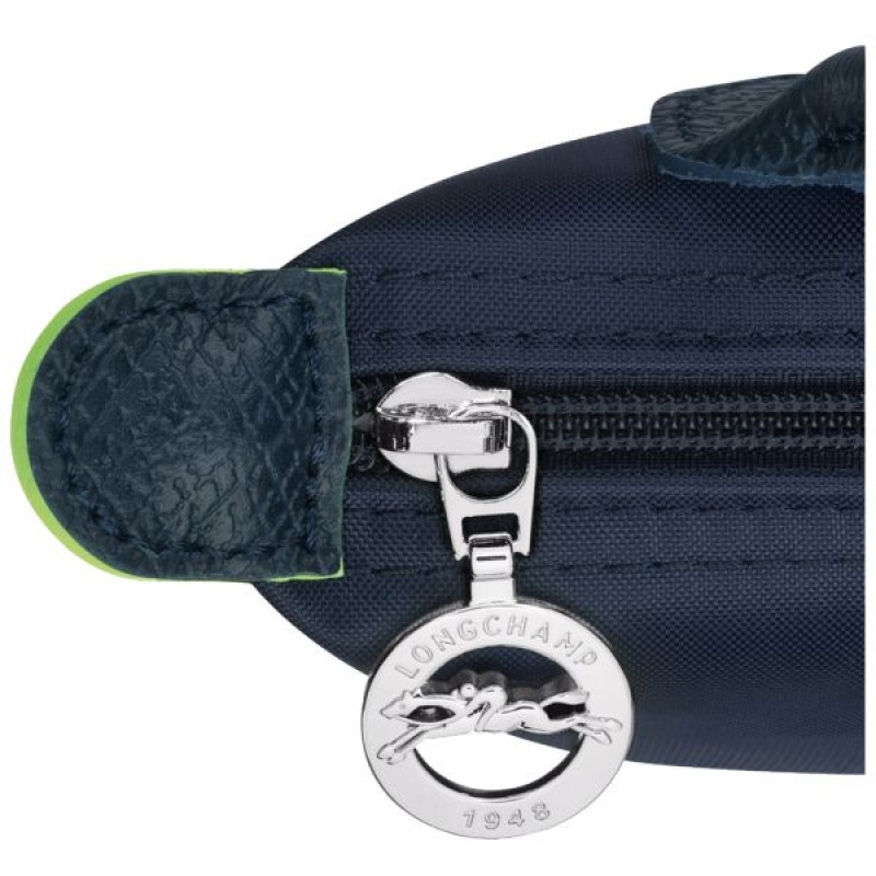 Navy Longchamp Le Pliage With Handle Men's Pouches | 81437-XNYJ