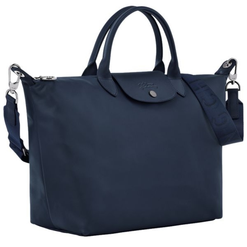 Navy Longchamp Le Pliage Xtra L Men's Handbag | 36579-NRPM