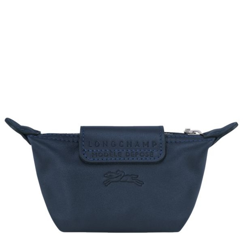 Navy Longchamp Le Pliage Xtra Men's Coin Purses | 04738-TJLA