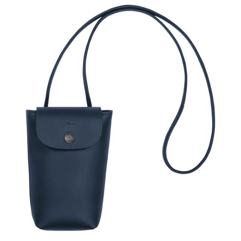 Navy Longchamp Le Pliage Xtra With Leather Lace Women's Phone Case | 20963-NHSO