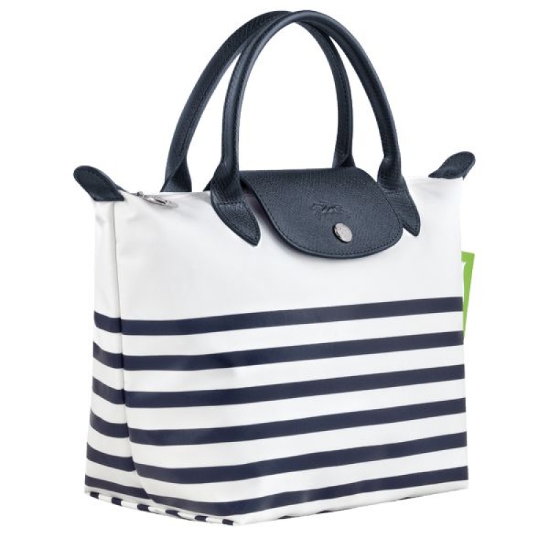 Navy / White Longchamp Le Pliage Collection S Women's Handbag | 97432-GVSZ