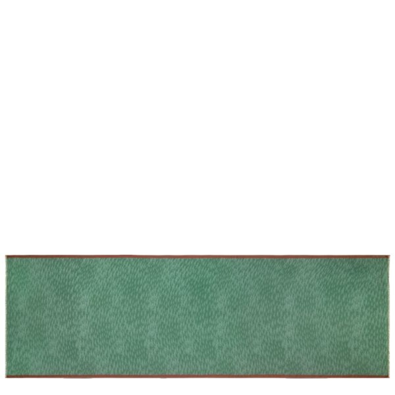 Olive Longchamp Chevaux Men\'s Scarf | 91745-EXFJ