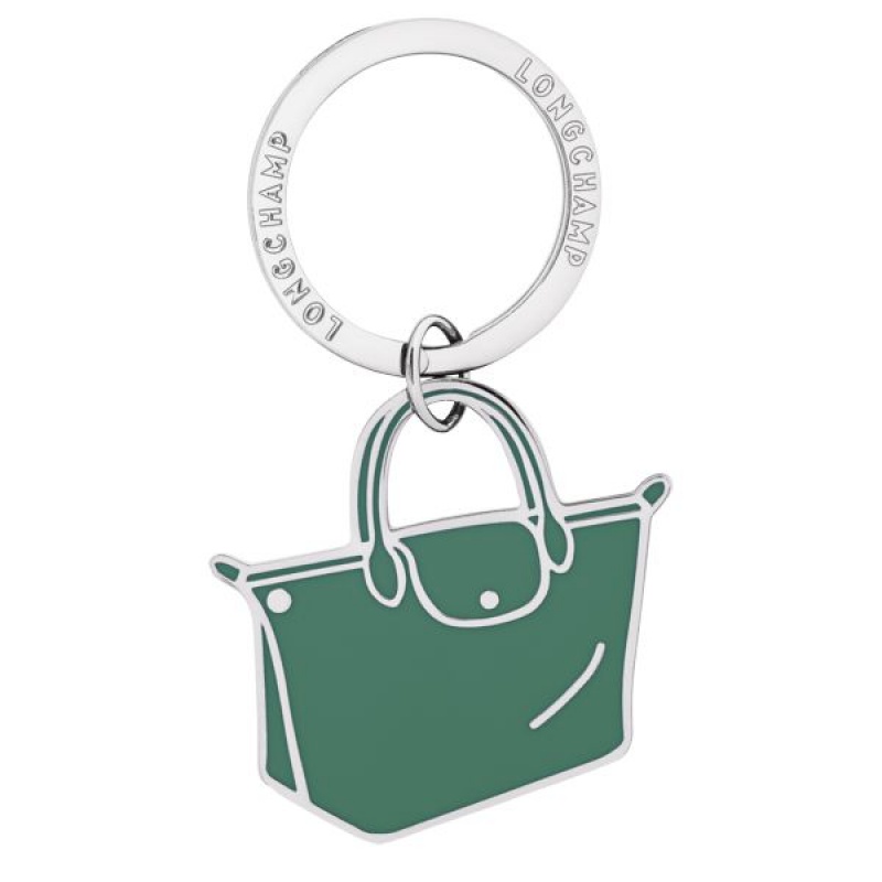 Olive Longchamp Le Pliage Women's Key Rings | 17658-JPUN