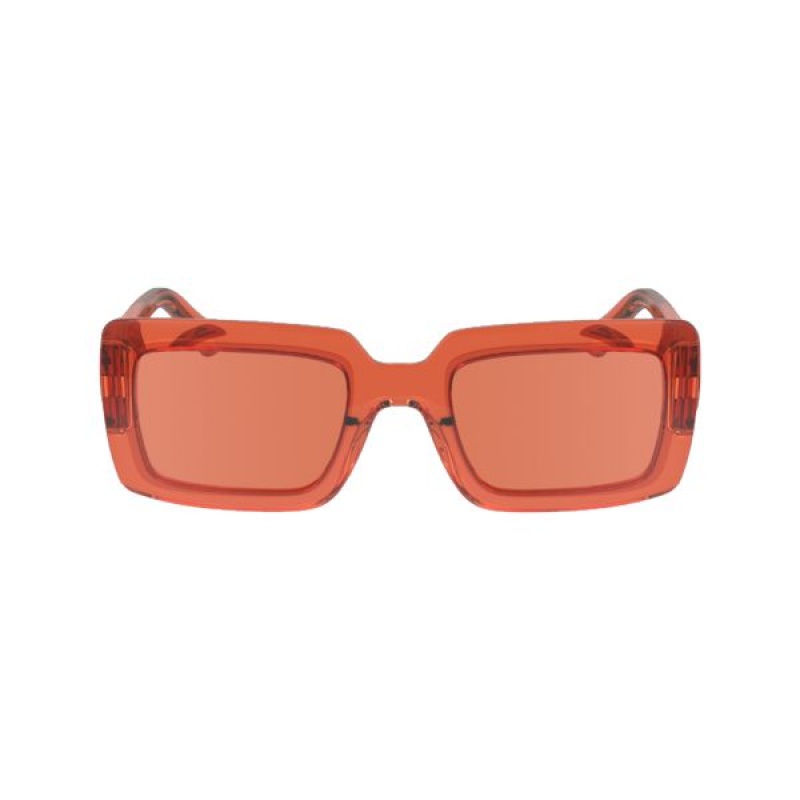 Orange Longchamp Acetate Women\'s Sunglasses | 57906-XRUG