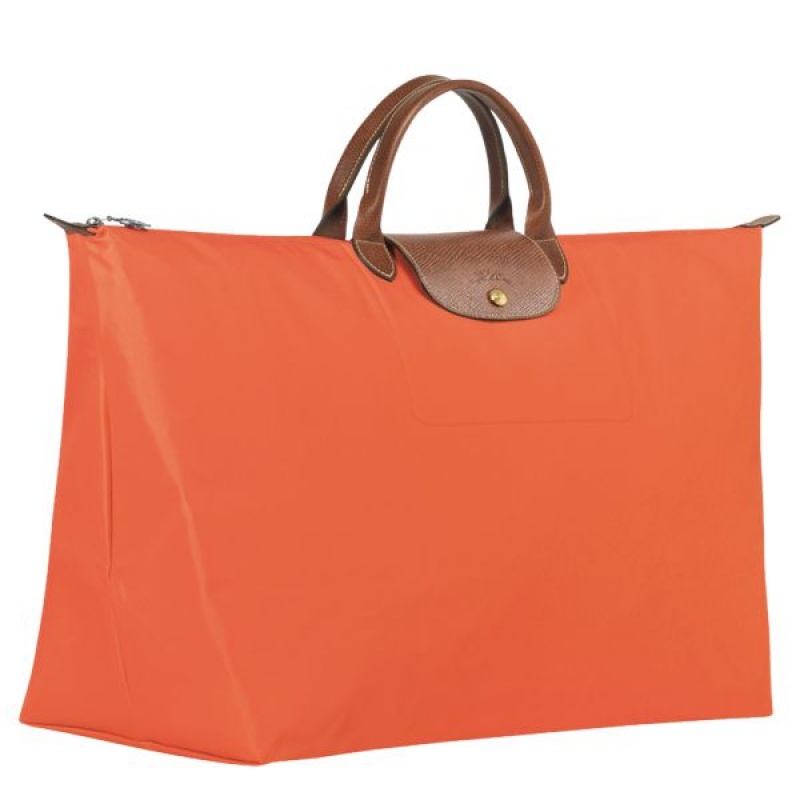 Orange Longchamp Le Pliage Original M Men's Travel Bags | 60438-FCKW