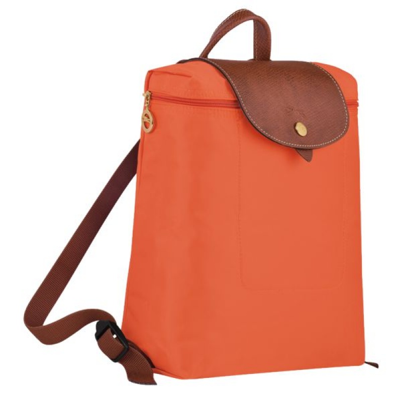 Orange Longchamp Le Pliage Original M Women's Backpacks | 25970-FSXZ