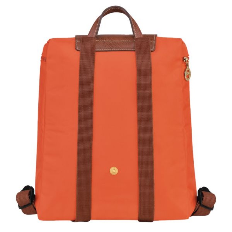 Orange Longchamp Le Pliage Original M Women's Backpacks | 25970-FSXZ