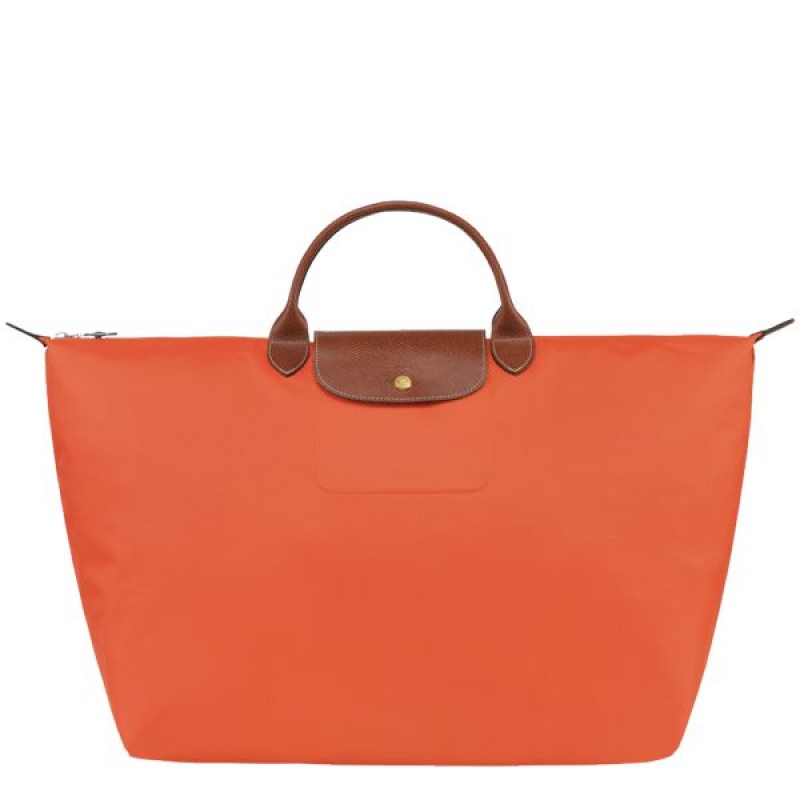 Orange Longchamp Le Pliage Original S Men\'s Travel Bags | 54867-HKCW