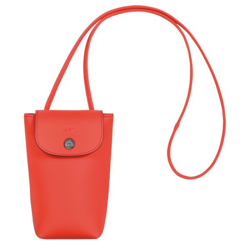 Orange Longchamp Le Pliage Xtra With Leather Lace Women's Phone Case | 76394-CQIH