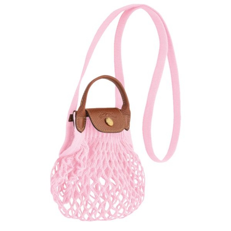 Pink Longchamp Le Pliage Filet XS Women's Crossbody Bags | 29847-IXQL