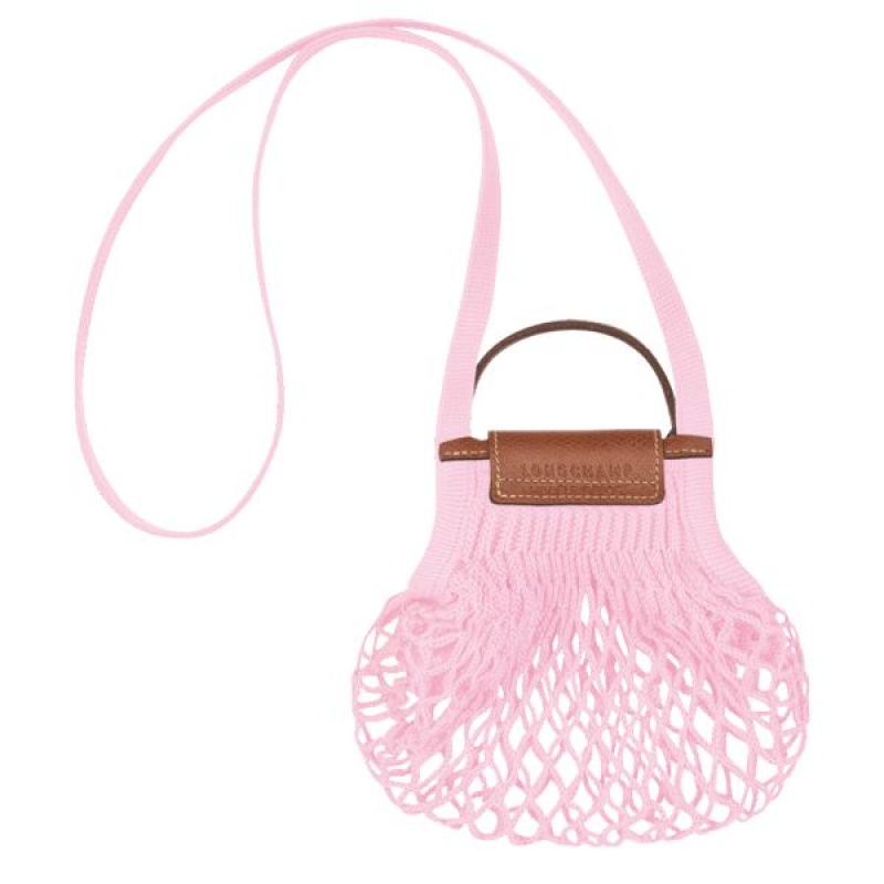 Pink Longchamp Le Pliage Filet XS Women's Crossbody Bags | 29847-IXQL