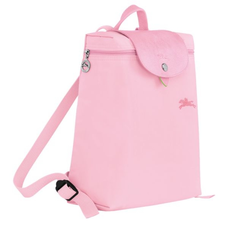 Pink Longchamp Le Pliage M Women's Backpacks | 05217-YNJH