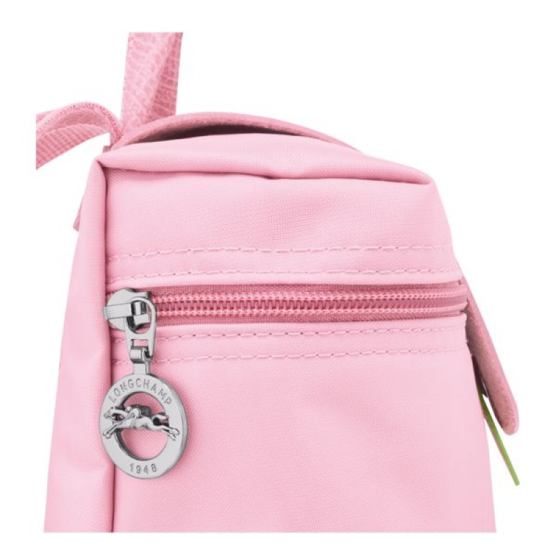 Pink Longchamp Le Pliage M Women's Backpacks | 05217-YNJH