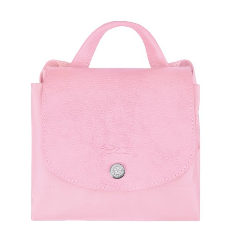 Pink Longchamp Le Pliage M Women's Backpacks | 05217-YNJH