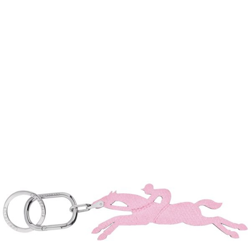 Pink Longchamp Le Pliage Women's Key Rings | 31967-TQZP