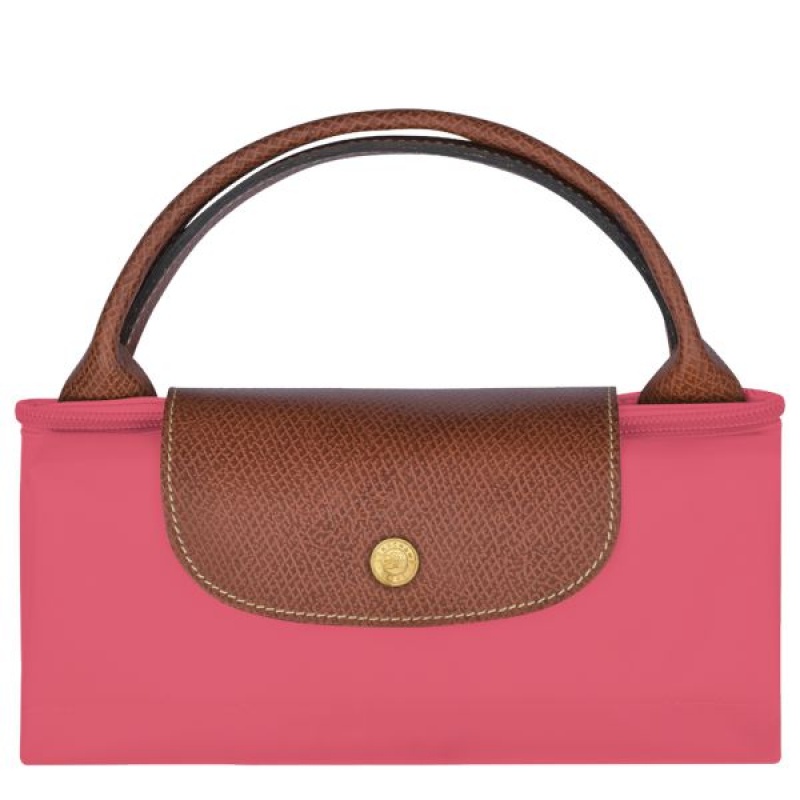 Pink / Brown Longchamp Le Pliage Original S Women's Travel Bags | 10492-STLE